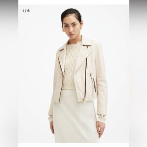 Dalby Slim Fit Leather Biker Jacket